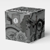 Steampunk機械（モノクロ） フェイバーボックス (正面サイド)