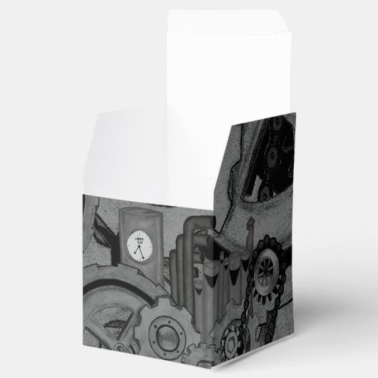 Steampunk機械（モノクロ） フェイバーボックス (オープン)