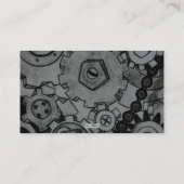 Steampunk機械(モノクロ) 名刺 (裏面)