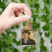 Steampunk正方形のKeychain キーホルダー (手)