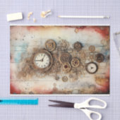 Steampunk混合媒体 薄葉紙 (クラフト)