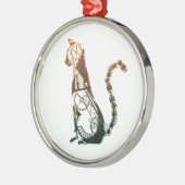 Steampunk猫のオーナメント メタルオーナメント (左)