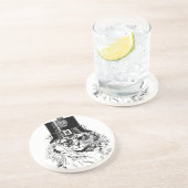 Steampunk猫のコースター、シルクハットの子猫 コースター (側面)