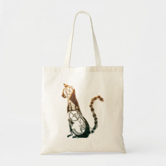 Steampunk猫のバッグ トートバッグ