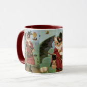 Steampunk猫のビクトリアンなゴシック様式ファンタジーの芸術のマグ マグカップ (正面左)