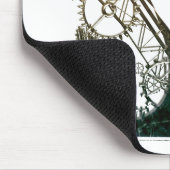 Steampunk猫のmousepad マウスパッド (コーナー)