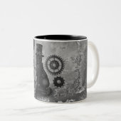 Steampunk猫 ツートーンマグカップ (正面右)