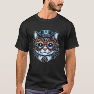 Steampunk猫Steampunk Kitten愛好家のためのファンタジー Tシャツ
