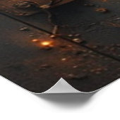 Steampunk産業バンカーコントロールパネル ポスター (角)