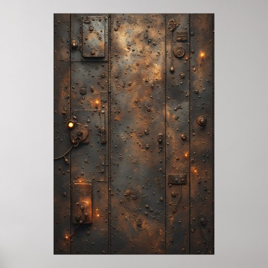 Steampunk産業バンカーコントロールパネル ポスター (正面)