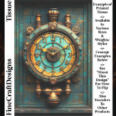 Steampunk真鍮ビクトリアン時計CZ2デコページ 薄葉紙