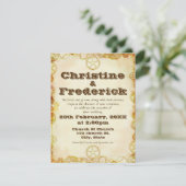 Steampunk結婚の招待 招待状 (スタンド正面)