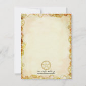 Steampunk結婚の招待 招待状 (裏面)