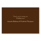 Steampunk結婚's On Suede披露宴カード テーブルナンバー (裏面)