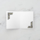 STEAMPUNK誕生日グリーティングカード カード (内部)