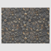 Steampunk金属フラワーつる植物の切り離しパターン 薄葉紙 (正面)