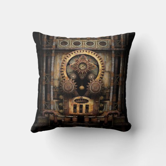 Steampunk非道の機械 クッション (裏面)