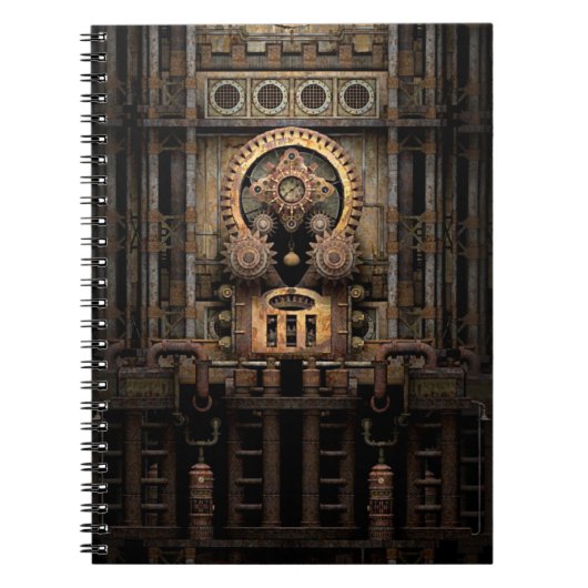 Steampunk非道の機械 ノートブック (正面)