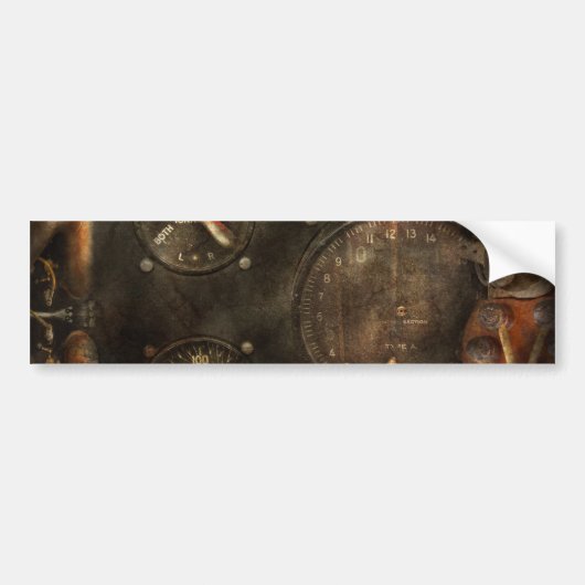 Steampunk -あなたの圧力を点検して下さい バンパーステッカー (正面)