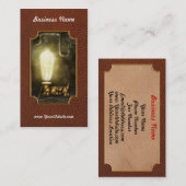 Steampunk -アルファベット電球のため-はLです 名刺 (正面/裏面)