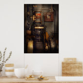 Steampunk – エンジンルームに戻る ポスター (キッチン)