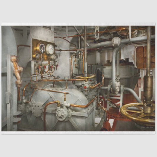 Steampunk -エンジンルーム内 薄葉紙 (正面)