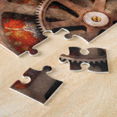 Steampunk -ギア-内部の働き ジグソーパズル (側面)