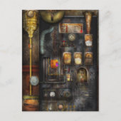 Steampunk – コーヒー1杯ですべてのもの ポストカード (正面)