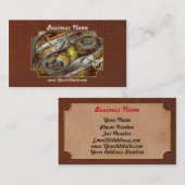 Steampunk – スパイラル – 宇宙時間の連続 名刺 (正面/裏面)