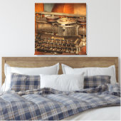 Steampunk – タイピングの歴史 キャンバスプリント (インサイチュ (寝室))