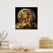 Steampunk、タイムマシン、時間/宇宙/連続体005X ポスター (キッチン)