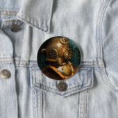 Steampunk -ダイビング-ダイビングのヘルメット 缶バッジ (インサイチュ)