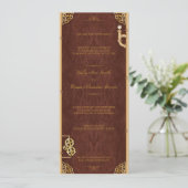 Steampunk「チケット」招待状/メニューカード 招待状 (スタンド正面)