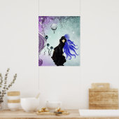 Steampunk ポップ・アートの Surrealism Artポスター – あなたを見る ポスター (キッチン)