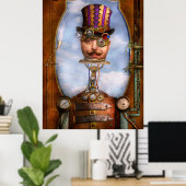 Steampunk – 内蔵 ポスター (ホームオフィス)