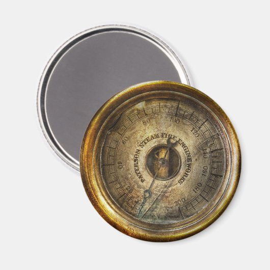 Steampunk – 圧力計 マグネット (正面/裏面)