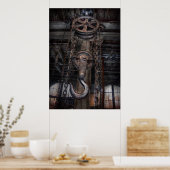 Steampunk – 工業用強度 ポスター (キッチン)