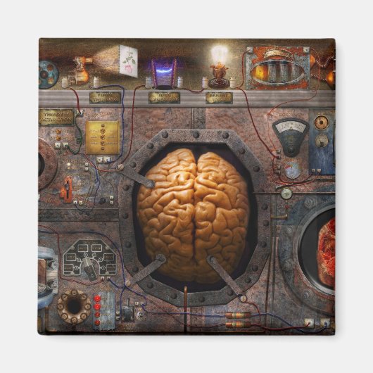 Steampunk – 情報過負荷 マグネット (正面)
