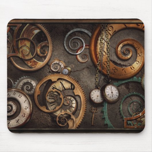 Steampunk -抽象芸術-は時間複雑です マウスパッド (正面)