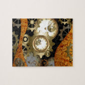 Steampunk、時計およびギア ジグソーパズル (横)