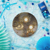 Steampunk、時計およびギア ペーパープレート (パーティー)