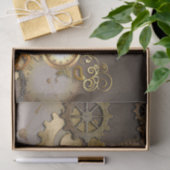 Steampunk、時計およびギア 薄葉紙 (ギフト)