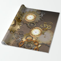 Steampunk、時計およびギアI