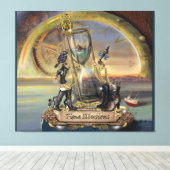 Steampunk – 時間の錯覚 キャンバスプリント (インサイチュ (ウッドフロア))