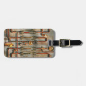 Steampunk – 潤滑マニホールド ラゲッジタグ (正面横)