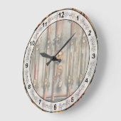 Steampunk -潤滑マニホールド ラージ壁時計 (傾斜)