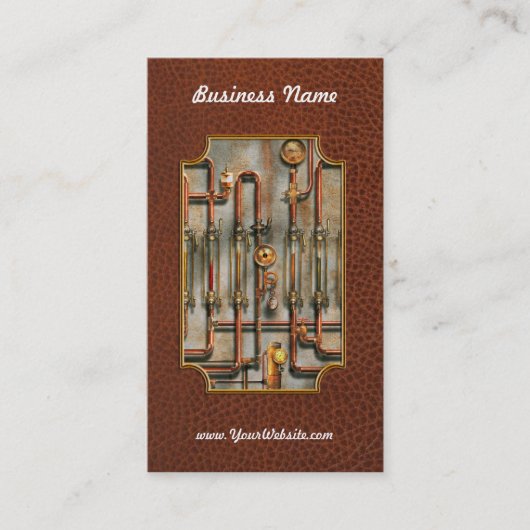 Steampunk – 潤滑マニホールド 名刺 (正面)