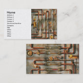 Steampunk – 潤滑マニホールド 名刺 (正面/裏面)