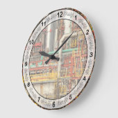 Steampunk -産業錯覚 ラージ壁時計 (傾斜)