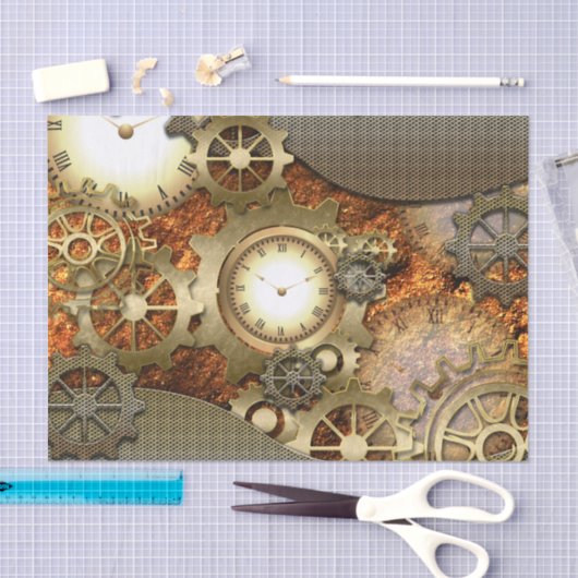 Steampunk 薄葉紙 (クラフト)